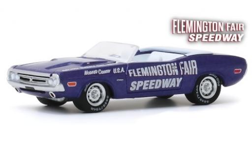 Diecast model cars Dodge Challenger 1/64 Greenlight Convertible metallic lila/Dekor Official Pace Car 1971 Flemington Fair Speedway Dodge Challenger 1/64 Greenlight Convertible metallic lila/Dekor Official Pace Car 1971 Flemington Fair Speedway diecast model cars