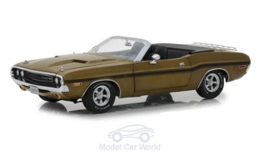 Diecast model cars Dodge Challenger 1970 1/18 Greenlight R/T Convertible gold 1970 Dodge Challenger 1970 1/18 Greenlight R/T Convertible gold 1970 diecast model cars