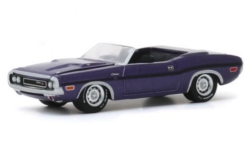 Diecast model cars Dodge Challenger 1/64 Greenlight R/T Convertible metallic lila 1970 Dodge Challenger 1/64 Greenlight R/T Convertible metallic lila 1970 diecast model cars