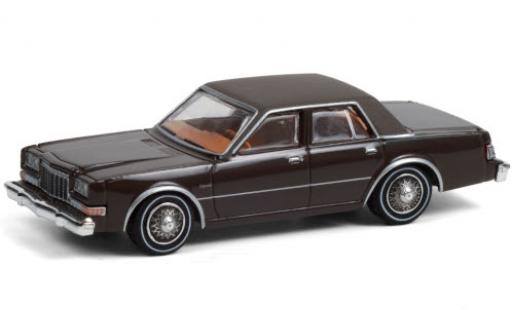 Dodge Diplomat 1/64 Greenlight brown/matt-grey Los Angeles County Sheriff 1982 Beverly Hills Cop II diecast model cars