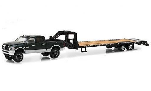Diecast model cars Dodge RAM 1/64 Greenlight Ram 2500 metallic green/grey 2017 avec Schwanenhals-remorque Dodge RAM 1/64 Greenlight Ram 2500 metallic green/grey 2017 avec Schwanenhals-remorque diecast model cars