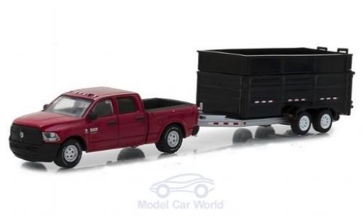 Diecast model cars Dodge RAM 1/64 Greenlight Ram 2500 metallic red 2017 mit Kippanhänger Dodge RAM 1/64 Greenlight Ram 2500 metallic red 2017 mit Kippanhänger diecast model cars