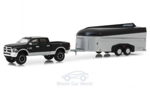 Diecast model cars Dodge RAM 1/64 Greenlight 2500 black/grey 2017 mit Aerovault Anhänger Dodge RAM 1/64 Greenlight 2500 black/grey 2017 mit Aerovault Anhänger diecast model cars