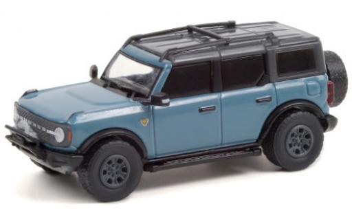 Diecast model cars Ford Bronco 1/64 Greenlight Badlands 4-Door blue/grey 2021 Ford Bronco 1/64 Greenlight Badlands 4-Door blue/grey 2021 diecast model cars