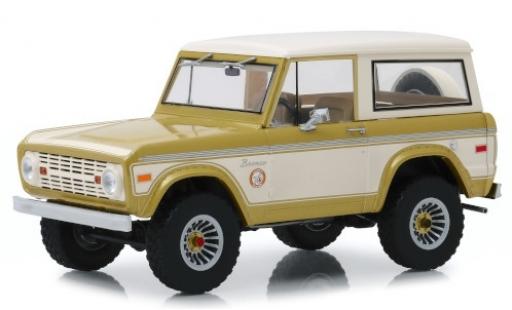 Diecast model cars Ford Bronco 1/18 Greenlight Colorado Gold Rush gold/beige 1976 Ford Bronco 1/18 Greenlight Colorado Gold Rush gold/beige 1976 diecast model cars