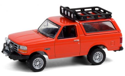 Ford Bronco 1/64 Greenlight orange 1995 Dach abnehmbar diecast model cars