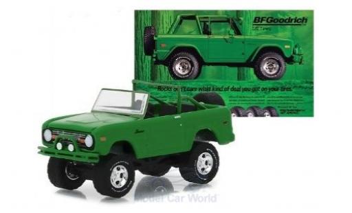 Diecast model cars Ford Bronco 1/64 Greenlight green 1971 Ford Bronco 1/64 Greenlight green 1971 diecast model cars