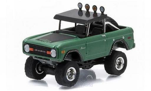 Diecast model cars Ford Bronco 1/64 Greenlight metallic green/matt-black 1976 All Terrain Series 3 Ford Bronco 1/64 Greenlight metallic green/matt-black 1976 All Terrain Series 3 diecast model cars