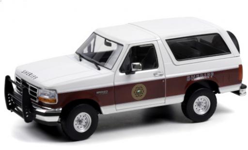 Diecast model cars Ford Bronco 1/18 Greenlight XLT Absaroka County Sheriff 1994 Ford Bronco 1/18 Greenlight XLT Absaroka County Sheriff 1994 diecast model cars