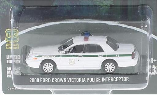 Diecast model cars Ford Crown 1/64 Greenlight Victoria Police Interceptor white U.S.Forest Service 2008 Ford Crown 1/64 Greenlight Victoria Police Interceptor white U.S.Forest Service 2008 diecast model cars