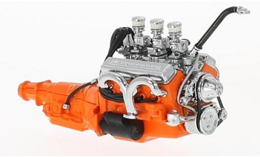 Ford Custom 1/18 Greenlight 327 orange 1932 Small Block moteur with Transmission diecast model cars
