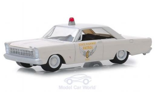 Ford Custom 1/64 Greenlight white Ohio State Highway Patrol 1965 diecast model cars