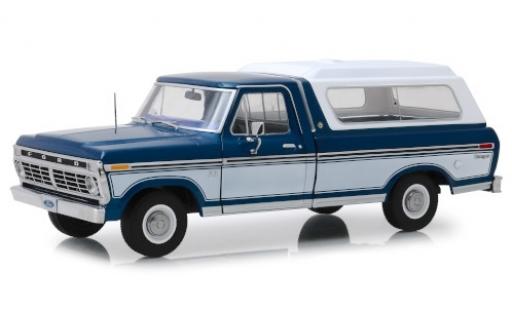 Diecast model cars Ford F-1 1/18 Greenlight 00 metallic blue/white 1975 avec détachable Ladeabdeckung Ford F-1 1/18 Greenlight 00 metallic blue/white 1975 avec détachable Ladeabdeckung diecast model cars
