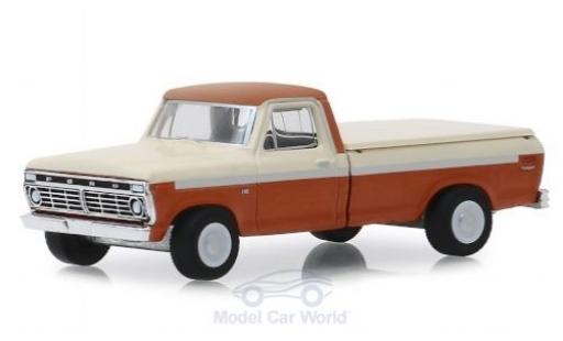 Diecast model cars Ford F-1 1/64 Greenlight 00 metallic brown/white 1973 Ford F-1 1/64 Greenlight 00 metallic brown/white 1973 diecast model cars