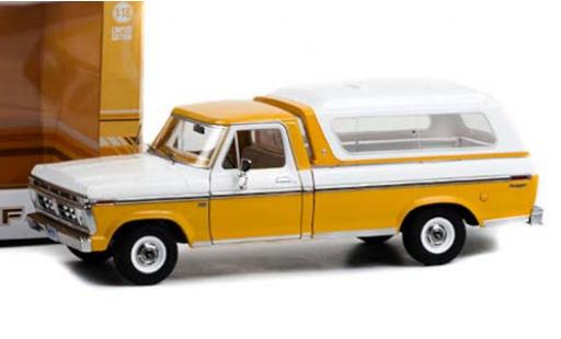 Diecast model cars Ford F-1 1/18 Greenlight 00 Pick Up yellow/white 1976 mit abnehmbarem HardTop Ford F-1 1/18 Greenlight 00 Pick Up yellow/white 1976 mit abnehmbarem HardTop diecast model cars