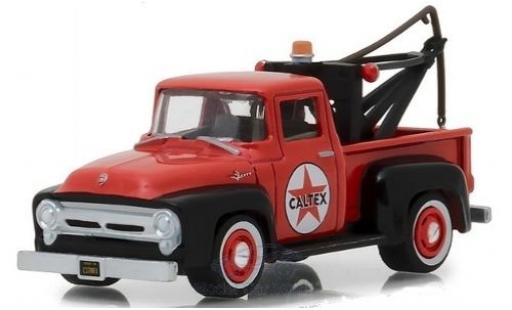 Ford F-1 1/64 Greenlight 00 red Caltex 1956 mit Abschlepphaken diecast model cars