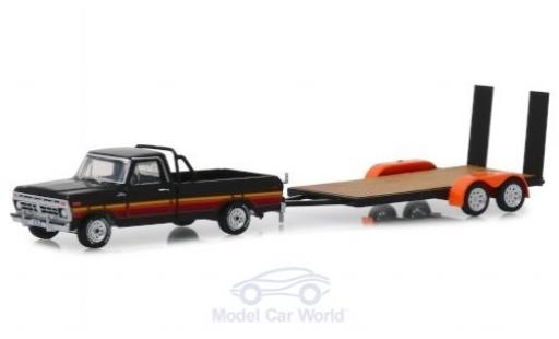 Diecast model cars Ford F-1 1/64 Greenlight 00 black/Dekor 2017 mit Flatbed Trailer Ford F-1 1/64 Greenlight 00 black/Dekor 2017 mit Flatbed Trailer diecast model cars