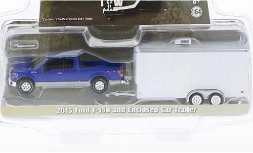 Diecast model cars Ford F-1 1/64 Greenlight 50 blue 2015 avec Remorque porte-voiture Ford F-1 1/64 Greenlight 50 blue 2015 avec Remorque porte-voiture diecast model cars