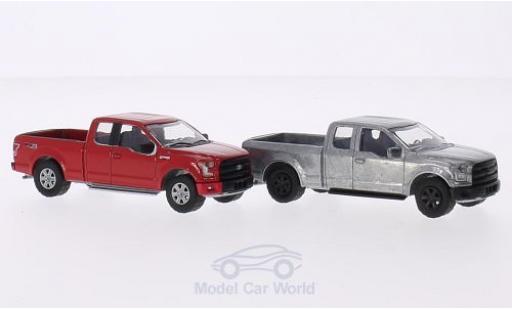 Ford F-1 1/64 Greenlight 50 XLT 2014 2er-Set in PC-Box je 1x red und 1x unlackiert FirstCut diecast model cars