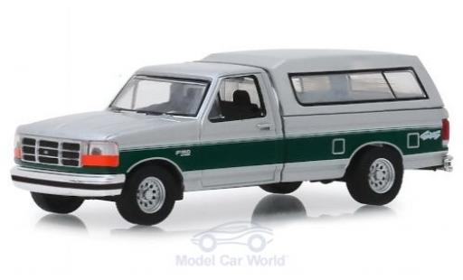 Diecast model cars Ford F-1 1/64 Greenlight 50 XLT grey/green 1996 Ford F-1 1/64 Greenlight 50 XLT grey/green 1996 diecast model cars