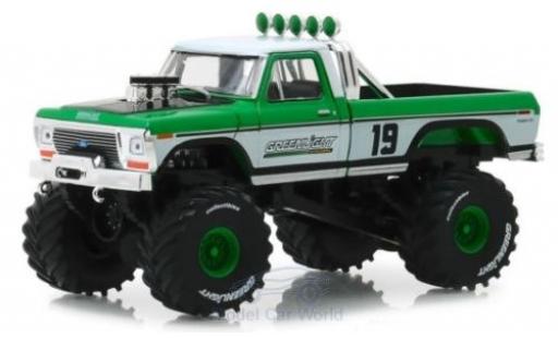 Diecast model cars Ford F-250 1/43 Greenlight Monster Truck green/white 1974 Ford F-250 1/43 Greenlight Monster Truck green/white 1974 diecast model cars