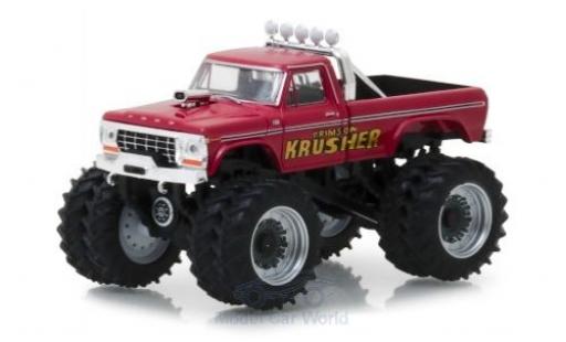 Diecast model cars Ford F-250 1/64 Greenlight Monster Truck red Krimson Krusher 1973 Ford F-250 1/64 Greenlight Monster Truck red Krimson Krusher 1973 diecast model cars