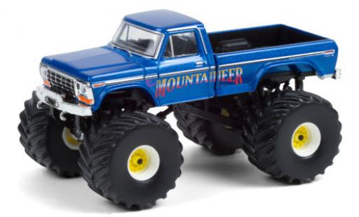 Ford F-250 1/64 Greenlight Monster Truck West Virginia Mountaineer 1979 diecast model cars