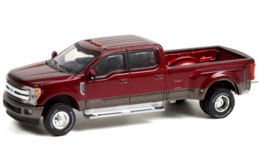 Diecast model cars Ford F-350 1/64 Greenlight Dually metallic red/metallic grey 2019 Ford F-350 1/64 Greenlight Dually metallic red/metallic grey 2019 diecast model cars