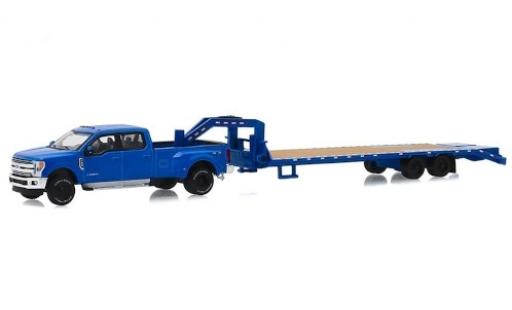 Diecast model cars Ford F-350 1/64 Greenlight Lariat blue 2019 avec Zweiachs-Schwanenhalsanhänger Ford F-350 1/64 Greenlight Lariat blue 2019 avec Zweiachs-Schwanenhalsanhänger diecast model cars