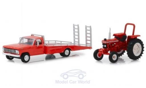 Diecast model cars Ford F-350 1/64 Greenlight F 350 red 1969 Ramp Truc + 5610 Tractor Ford F-350 1/64 Greenlight F 350 red 1969 Ramp Truc + 5610 Tractor diecast model cars