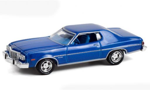 Diecast model cars Ford Gran Torino 1/64 Greenlight metallic blue 1974 Ford Gran Torino 1/64 Greenlight metallic blue 1974 diecast model cars