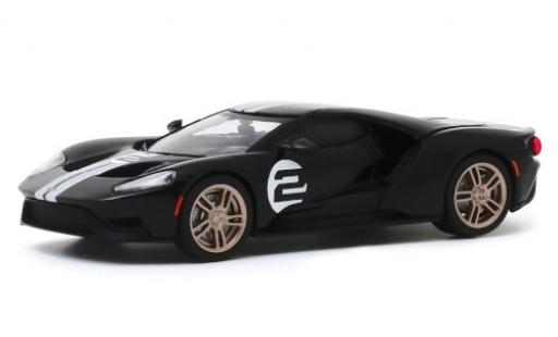 Diecast model cars Ford GT 1/64 Greenlight 66 Heritage Edition black/grey 2017 No.2 Ford GT 1/64 Greenlight 66 Heritage Edition black/grey 2017 No.2 diecast model cars