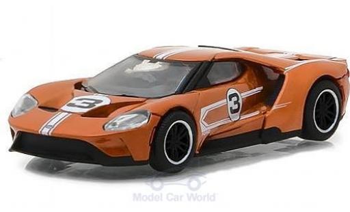 Diecast model cars Ford GT 1/64 Greenlight orange 2017 1967 #3 40 Mk IV Tribute Ford GT 1/64 Greenlight orange 2017 1967 #3 40 Mk IV Tribute diecast model cars