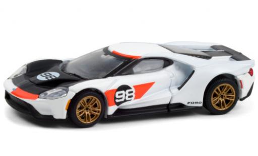 Diecast model cars Ford GT 1/64 Greenlight white/Dekor 2021 No.98 Ford GT 1/64 Greenlight white/Dekor 2021 No.98 diecast model cars