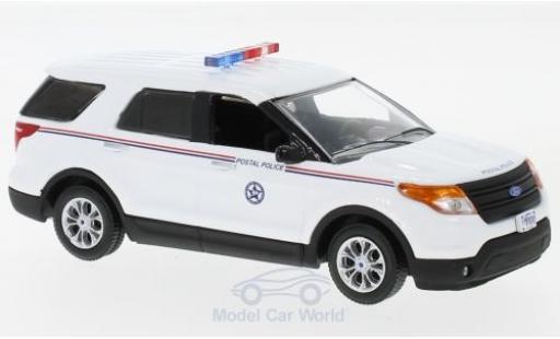 Diecast model cars Ford Interceptor 1/43 Greenlight Utility USPS Postal Police white 2014 Ford Interceptor 1/43 Greenlight Utility USPS Postal Police white 2014 diecast model cars