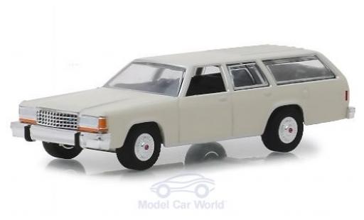 Ford LTD 1/64 Greenlight Crown Victoria Wagon beige 1984 diecast model cars