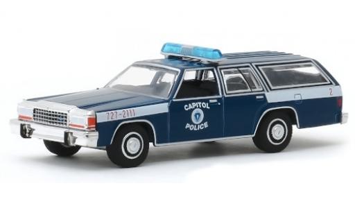 Ford LTD 1/64 Greenlight Station Wagon Massachusetts Capitol Police 1983 diecast model cars