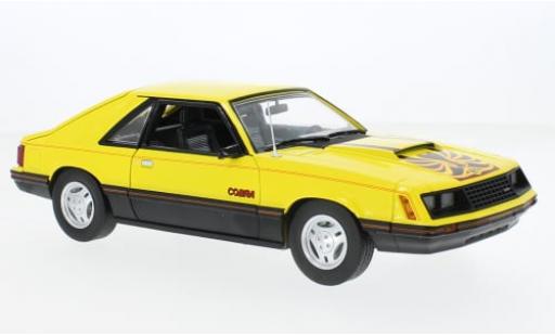 Diecast model cars Ford Mustang 1/18 Greenlight Cobra Fastback gelb/schwarz 1979 1:18 Ford Mustang 1/18 Greenlight Cobra Fastback gelb/schwarz 1979 1:18 diecast model cars