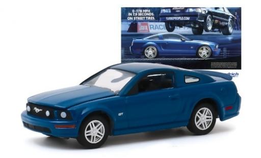 Diecast model cars Ford Mustang 1/64 Greenlight GT blue 2009 Ford Mustang 1/64 Greenlight GT blue 2009 diecast model cars