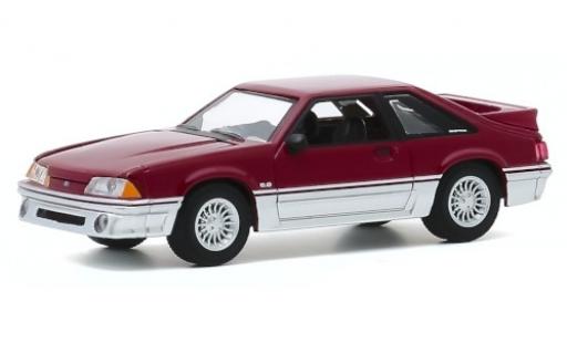 Diecast model cars Ford Mustang 1/64 Greenlight GT red/grey 1988 Ford Mustang 1/64 Greenlight GT red/grey 1988 diecast model cars