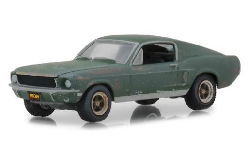 Diecast model cars Ford Mustang 1/64 Greenlight GT Fastback Bullitt 1968 unrestauriert mit Stickern Ford Mustang 1/64 Greenlight GT Fastback Bullitt 1968 unrestauriert mit Stickern diecast model cars