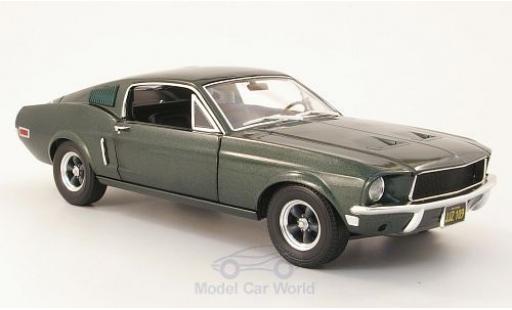 Diecast model cars Ford Mustang 1/18 Greenlight GT metallic green Bullitt 1968 Ford Mustang 1/18 Greenlight GT metallic green Bullitt 1968 diecast model cars