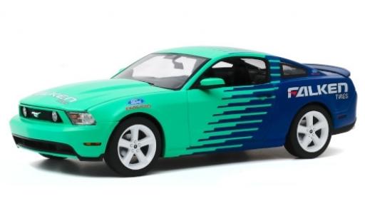 Diecast model cars Ford Mustang 1/18 Greenlight GT türkis/blue Falken Tires 2010 Ford Mustang 1/18 Greenlight GT türkis/blue Falken Tires 2010 diecast model cars