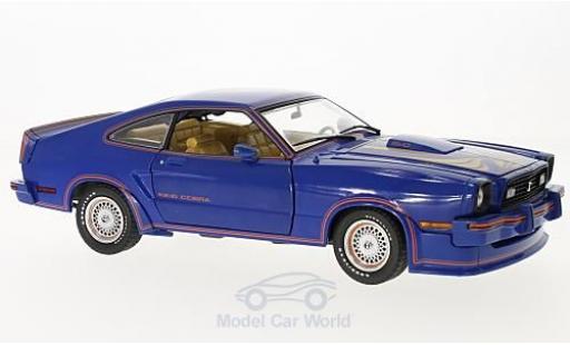 Diecast model cars Ford Mustang 1/18 Greenlight II blue Film King Cobra 1978 Ford Mustang 1/18 Greenlight II blue Film King Cobra 1978 diecast model cars
