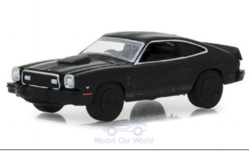 Diecast model cars Ford Mustang 1/64 Greenlight II Cobra II black 1976 Ford Mustang 1/64 Greenlight II Cobra II black 1976 diecast model cars