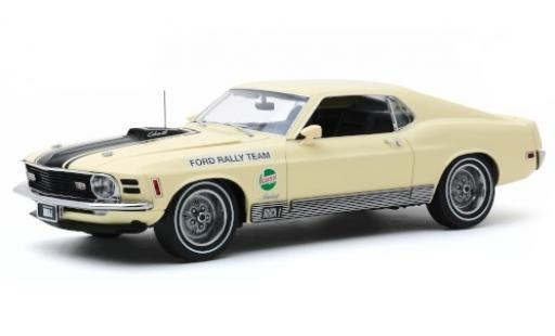 Diecast model cars Ford Mustang 1/18 Greenlight Mach 1 428 beige/matt-black Rally Team Castrol SCCA Manufacturers Road Rally 1970 Ford Mustang 1/18 Greenlight Mach 1 428 beige/matt-black Rally Team Castrol SCCA Manufacturers Road Rally 1970 diecast model cars