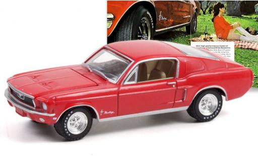 Diecast model cars Ford Mustang 1/64 Greenlight red 1968 Wide Boots GT Ford Mustang 1/64 Greenlight red 1968 Wide Boots GT diecast model cars