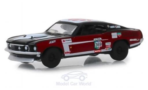 Diecast model cars Ford Mustang 1/64 Greenlight black/red No.369 La Carrera Panamericana 1969 Mach 1 Ford Mustang 1/64 Greenlight black/red No.369 La Carrera Panamericana 1969 Mach 1 diecast model cars