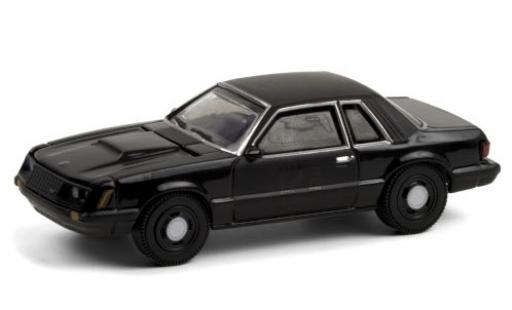 Diecast model cars Ford Mustang 1/64 Greenlight SSP black/matt-black 1982 Ford Mustang 1/64 Greenlight SSP black/matt-black 1982 diecast model cars