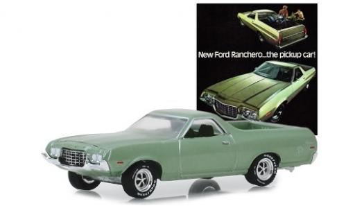 Ford Ranchero 1/64 Greenlight metallic green 1972 diecast model cars